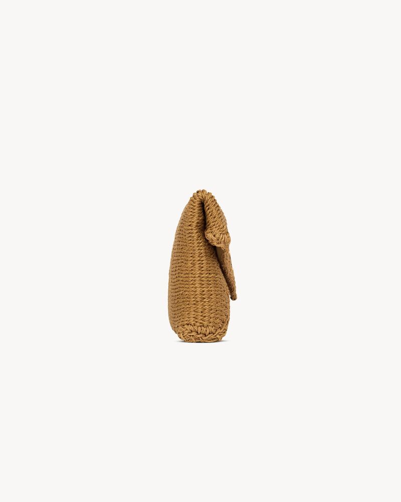 CASSANDRE grande pochette enveloppe en corde tressée