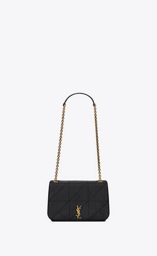 Pre-owned Saint Laurent Ysl Monogram Chain Wallet Clutch Black Cross Body  Bag | Black leather handbags, Crossbody bag, Bags