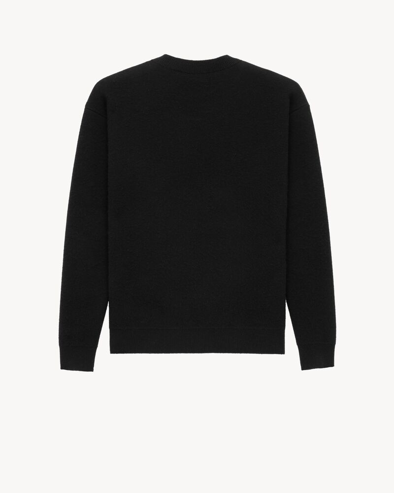 sweater in brushed cashmere