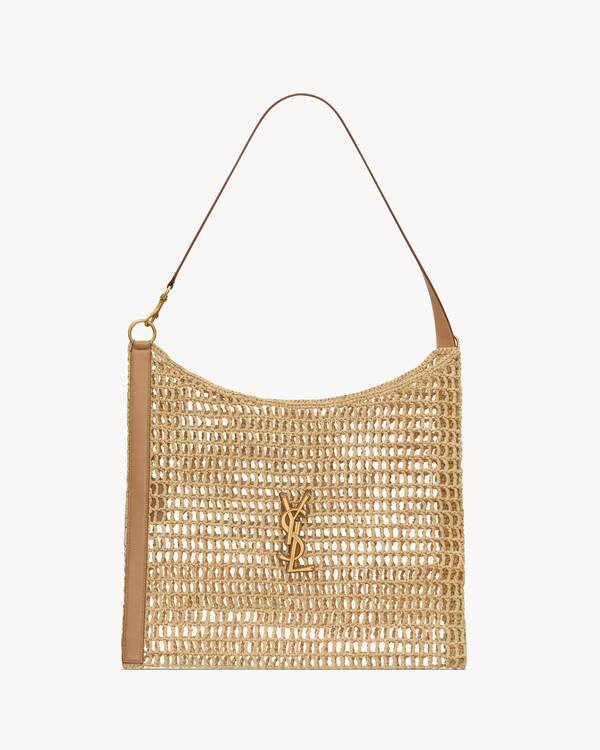 Oxalis in raffia in Beige | Saint Laurent | YSL EN-US