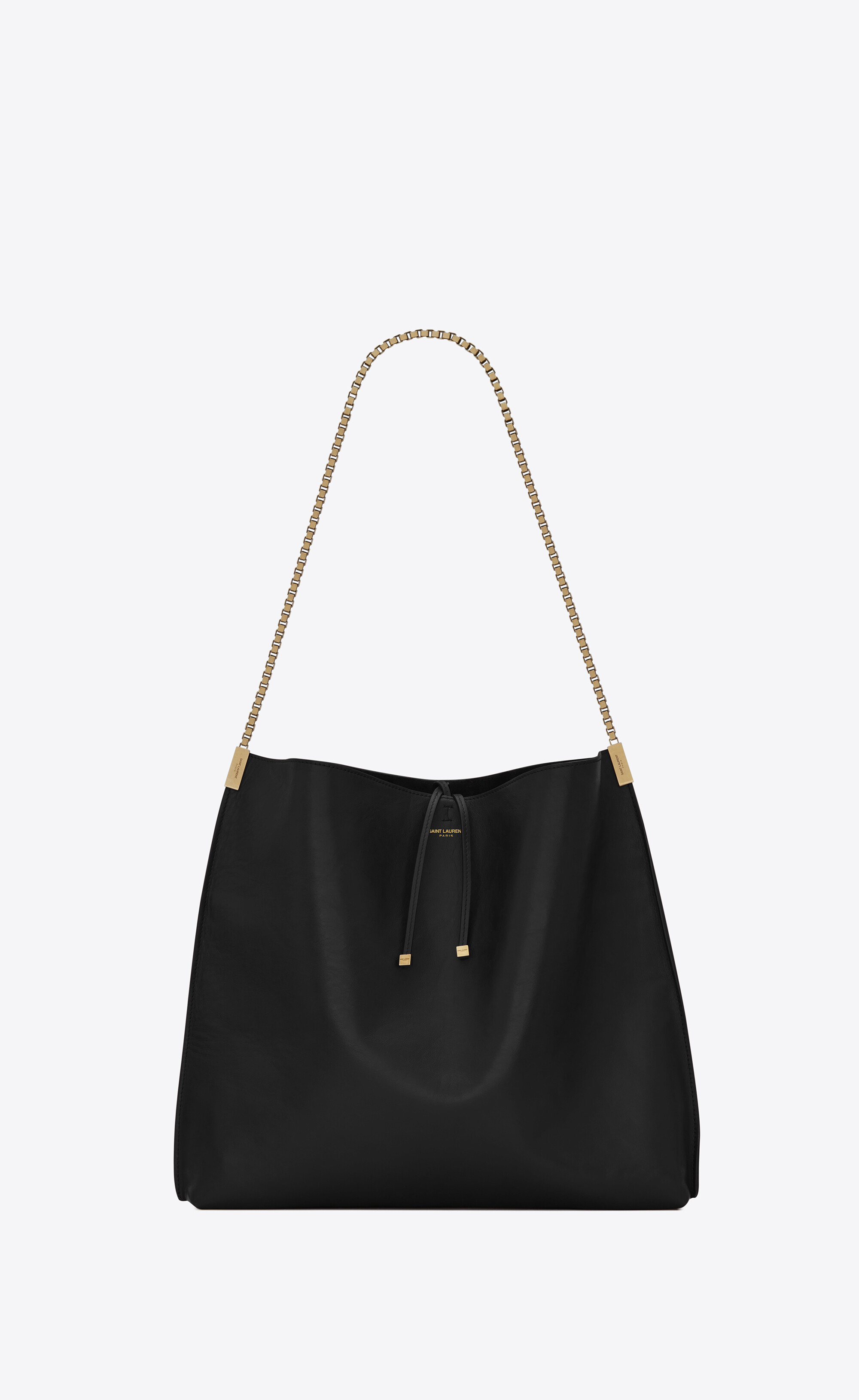 Womens Bags Hobo bags and purses Saint Laurent Leather Suzanne Logo Detailed Small Hobo Bag in Black 