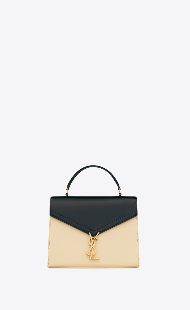 cassandra medium top handle bag in box saint laurent leather