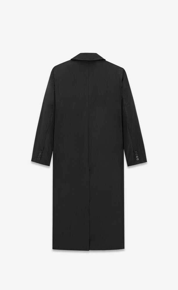 Long coat in silk taffeta | Saint Laurent | YSL.com