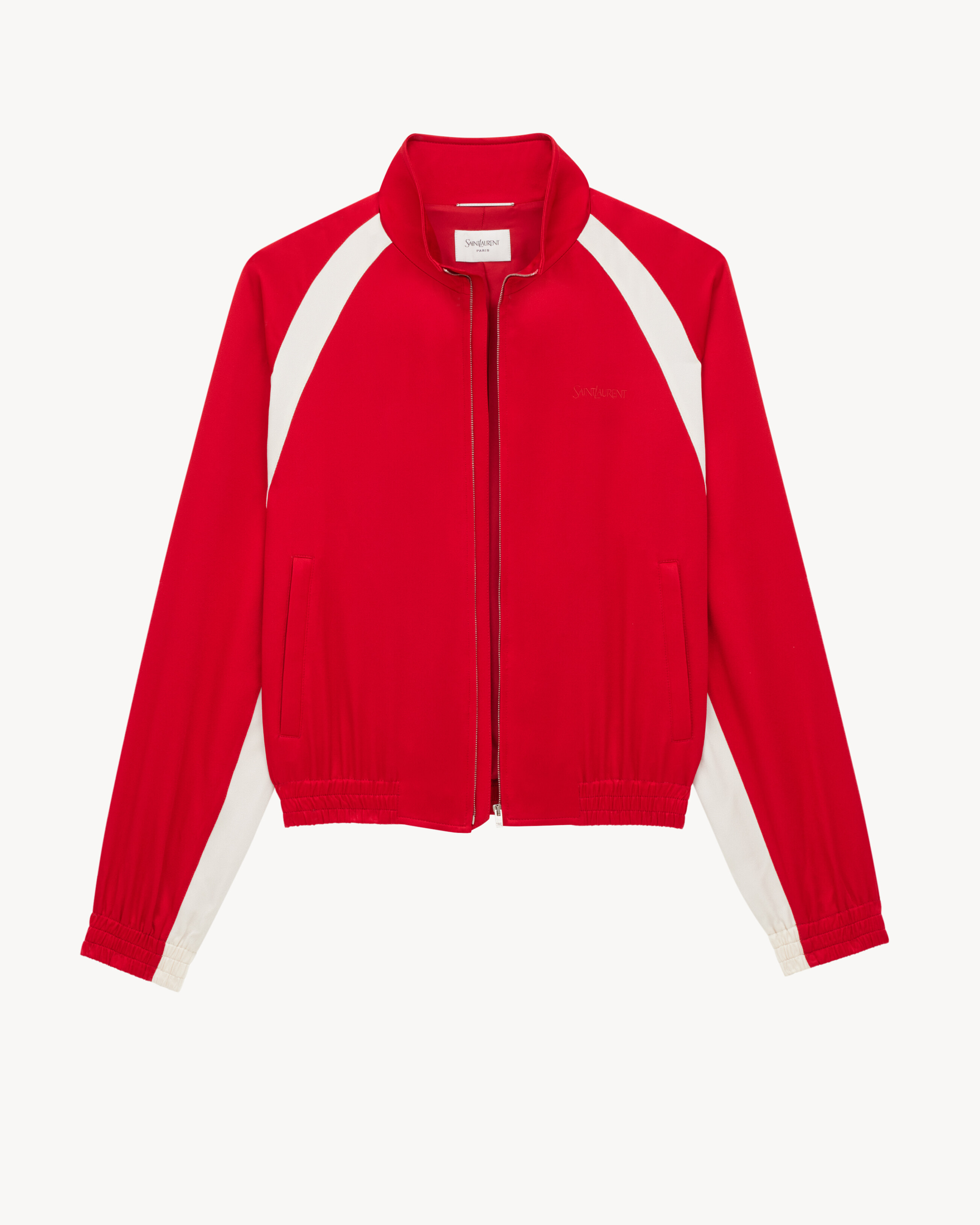 SAINT LAURENT teddy jacket in satin