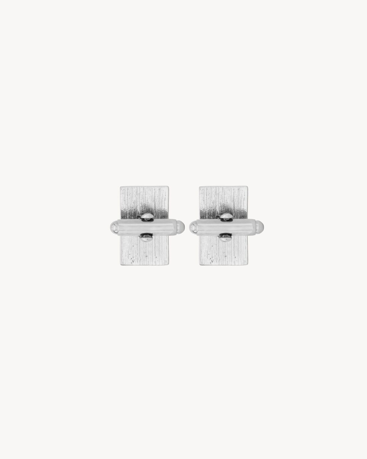 rectangular cufflinks in metal