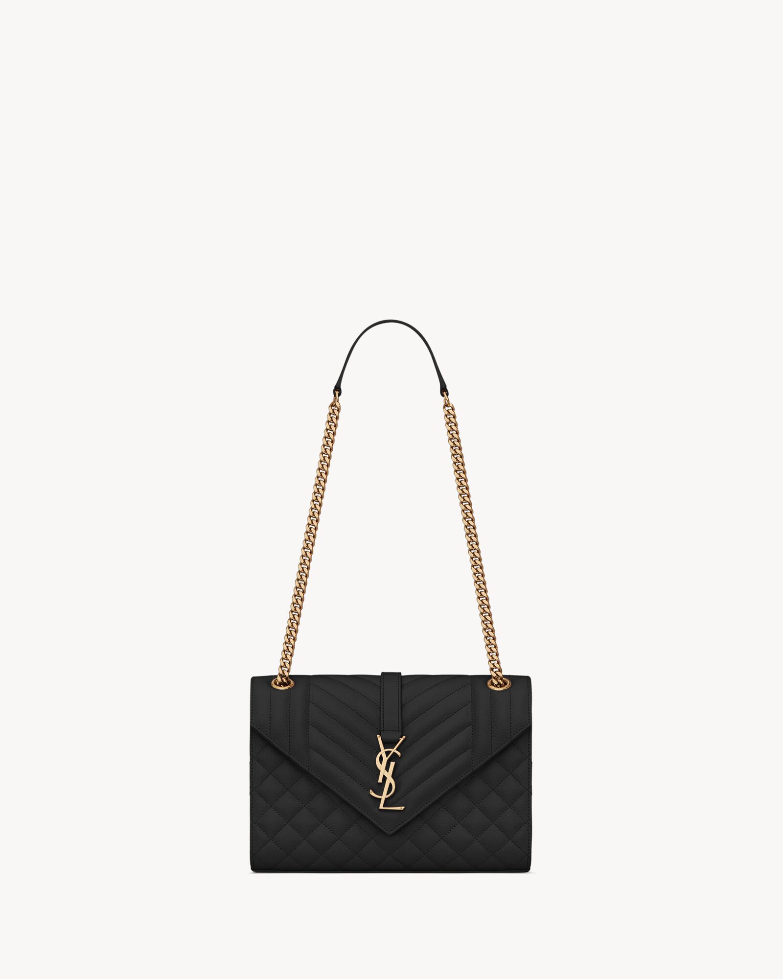 ENVELOPE MEDIUM IN QUILTED GRAIN DE POUDRE EMBOSSED LEATHER — 600185BOW911000