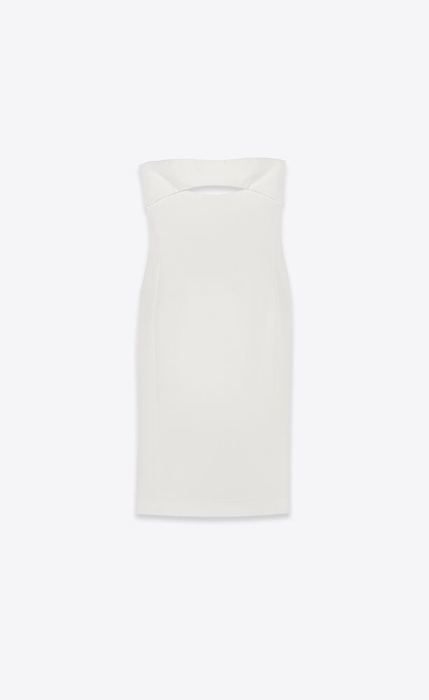 cut-out midi dress in satin crepe