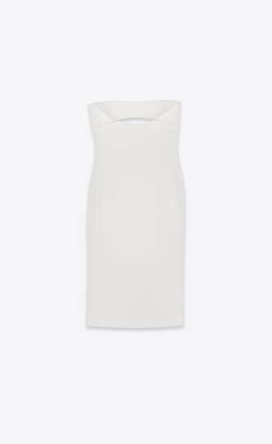 cut-out midi dress in satin crepe