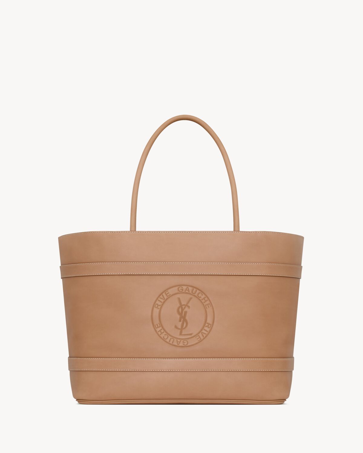 rive gauche tote bag in vegetable-tanned leather