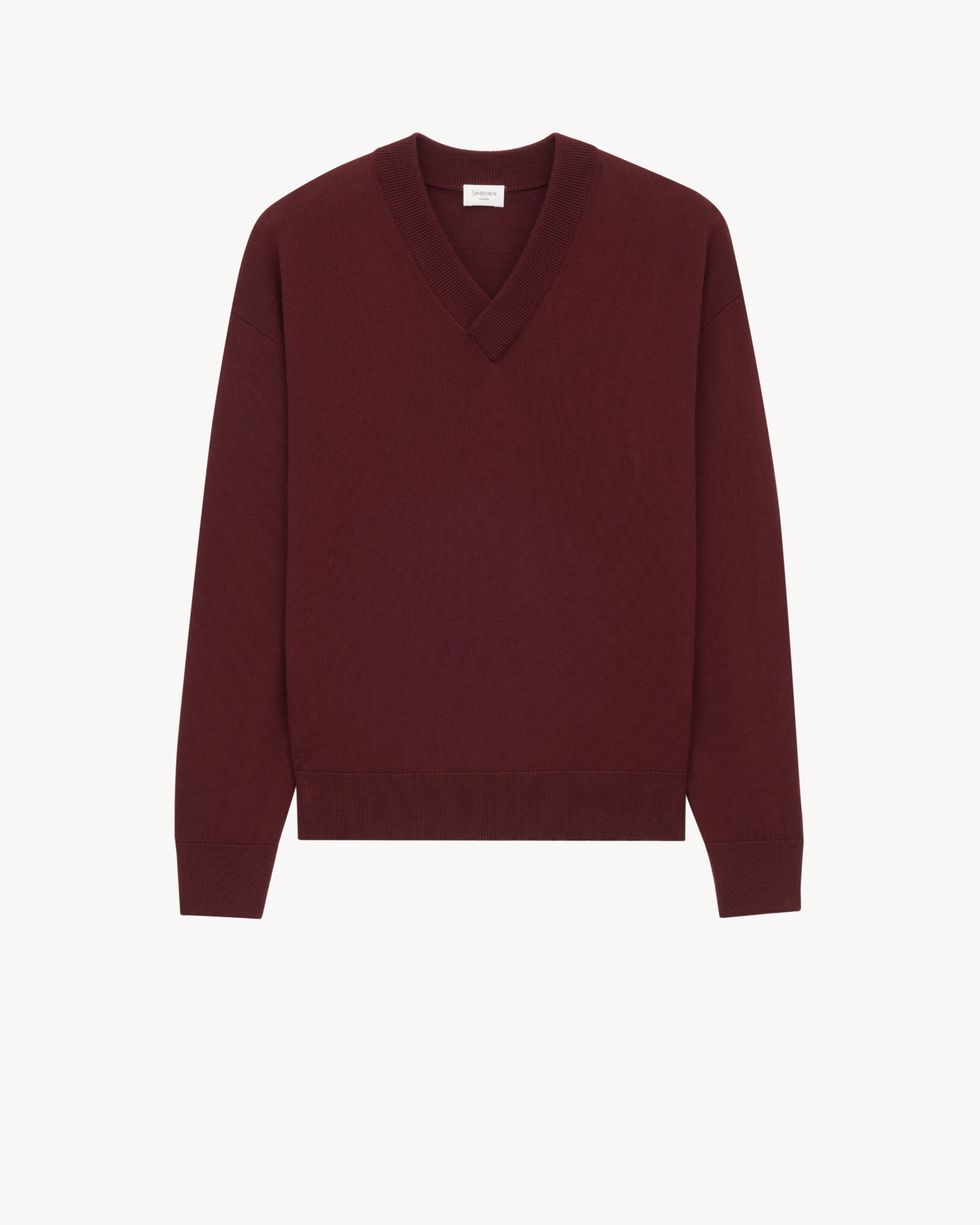 V-neck sweater in wool