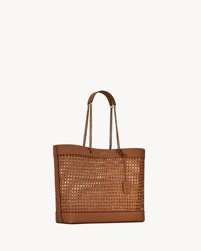 Saint Laurent横款编织和皮革购物包 Saint Laurent 新加坡 Ysl Com