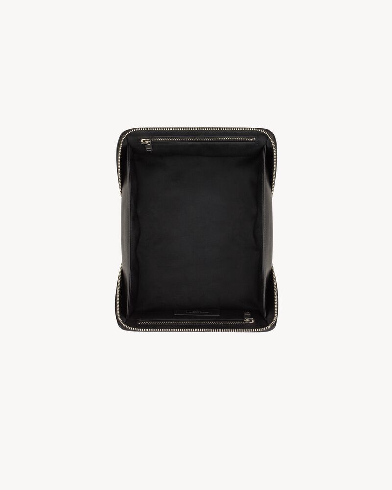 SAINT LAURENT PARIS petit sac vanity en cuir lisse