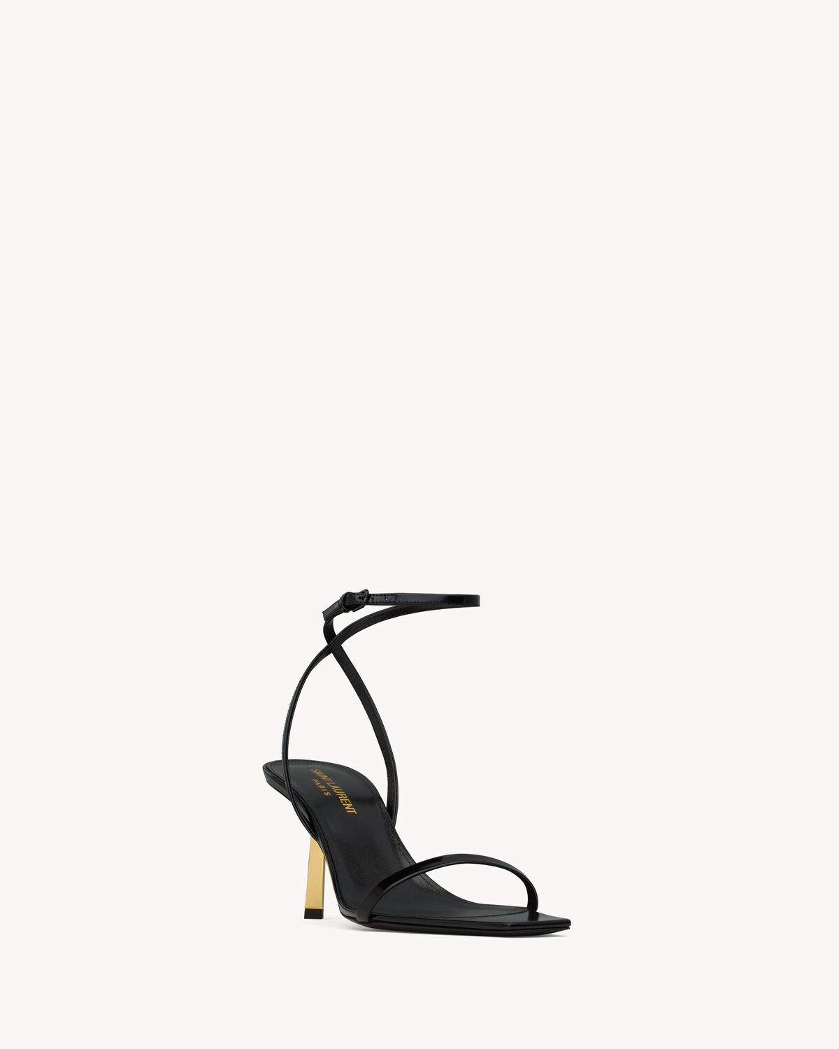 LEE Sandals In Glazed Leather Saint Laurent YSL lee-sandals-in-glazed-leather-saint-laurent-ysl