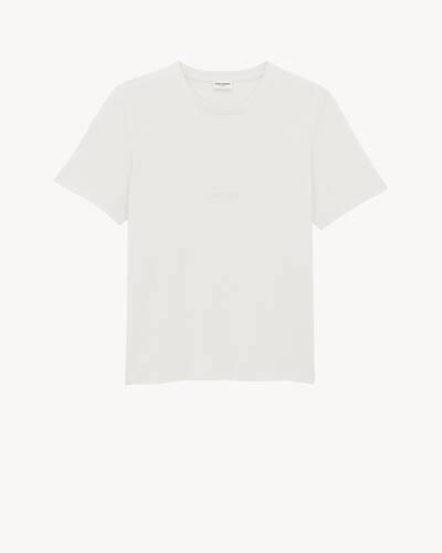 Tシャツ・カットソー SAINT LAURENT WOOL AND COTTON BLEND TANK TOP SAINT LAURENT Ribbed modal and cotton-blend jersey tank