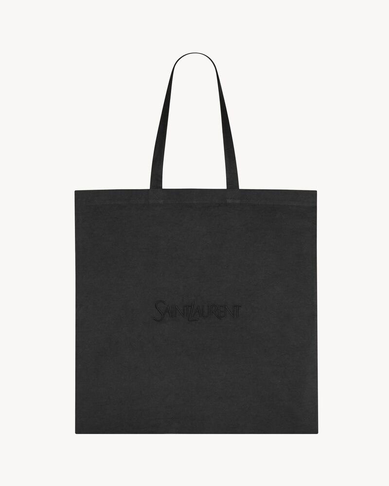SMALL SAINT LAURENT TOTEBAG IN BRUSHED COTTON | Saint Laurent | YSL.com