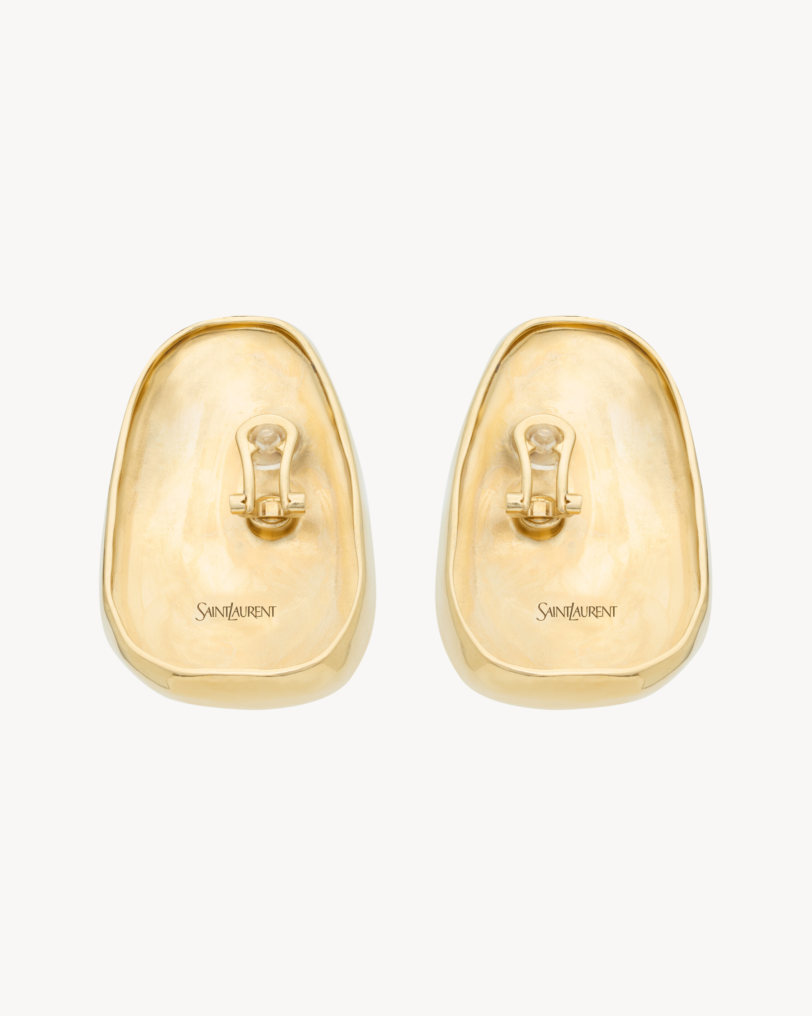Pendientes de resina y metal con cabujón