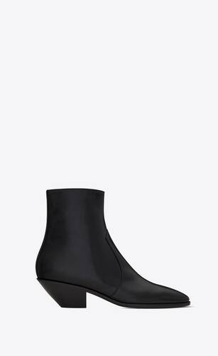 west stiefel mit reißverschluss aus glattleder
