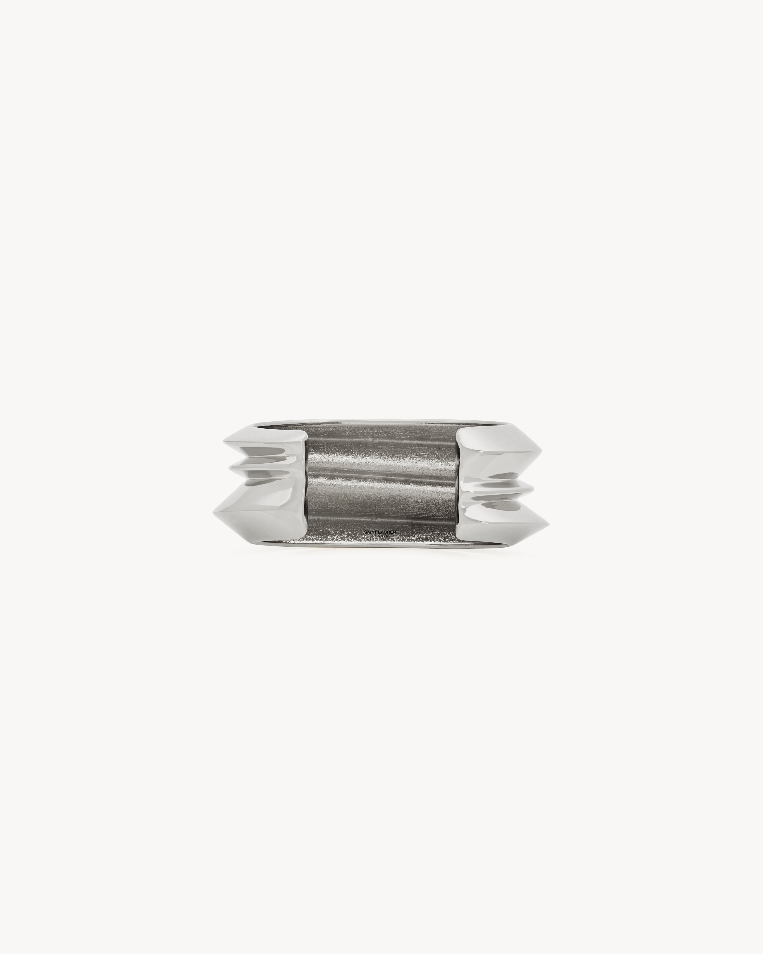 Bracciale a polsino lamellato in metallo