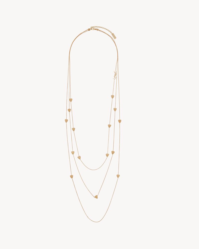 Ysl lock necklace Clearance