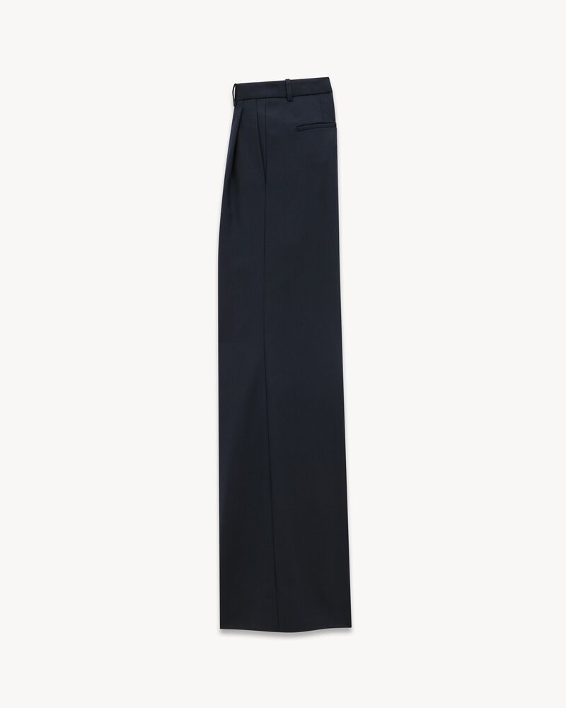 wide-leg pants in wool