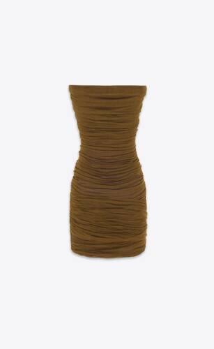 Backless Twist Back Split Hem Halter Dress Sexy Dress (Color : Coffee  Brown, Size : Petite L.) : : Clothing, Shoes & Accessories