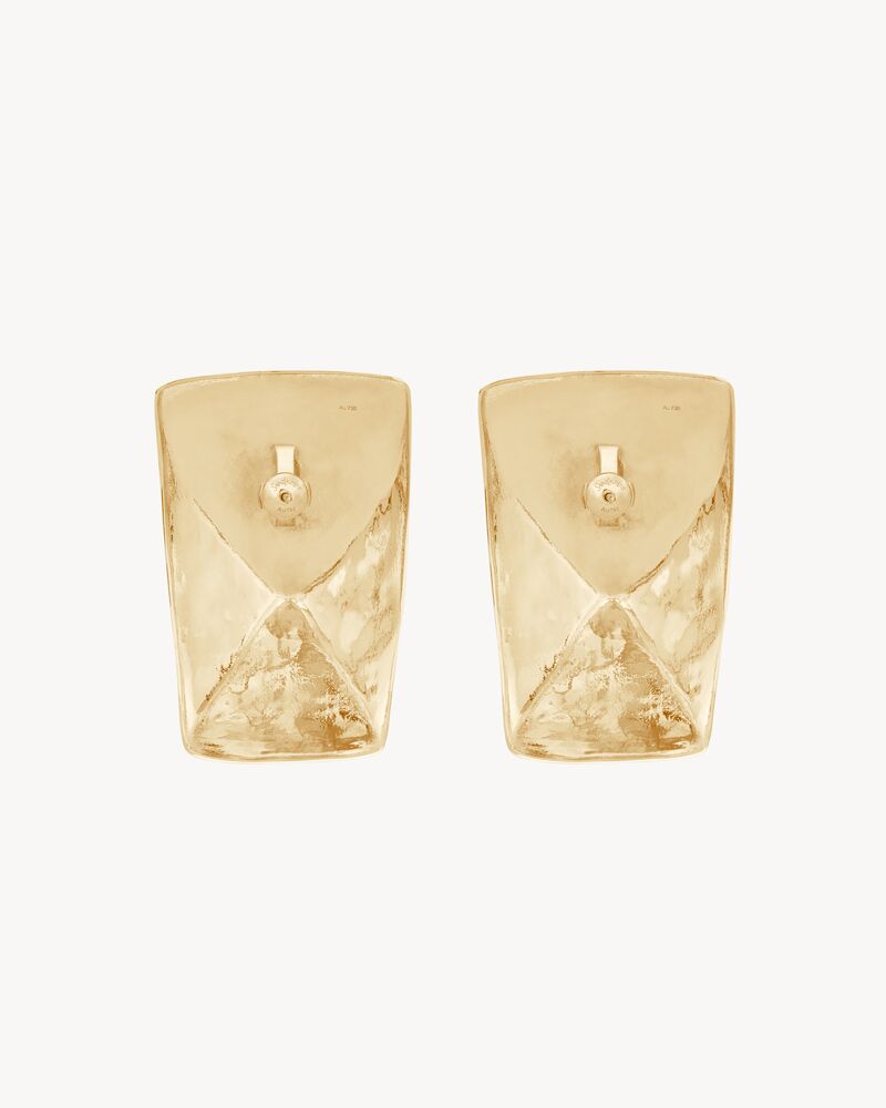 trapeze earrings in 18K yellow gold