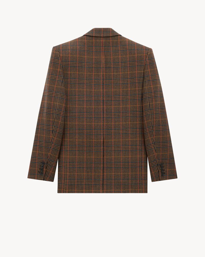 jacket in wool check