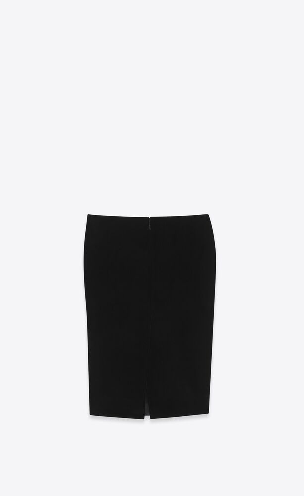 Midi skirt in velvet | Saint Laurent | YSL.com