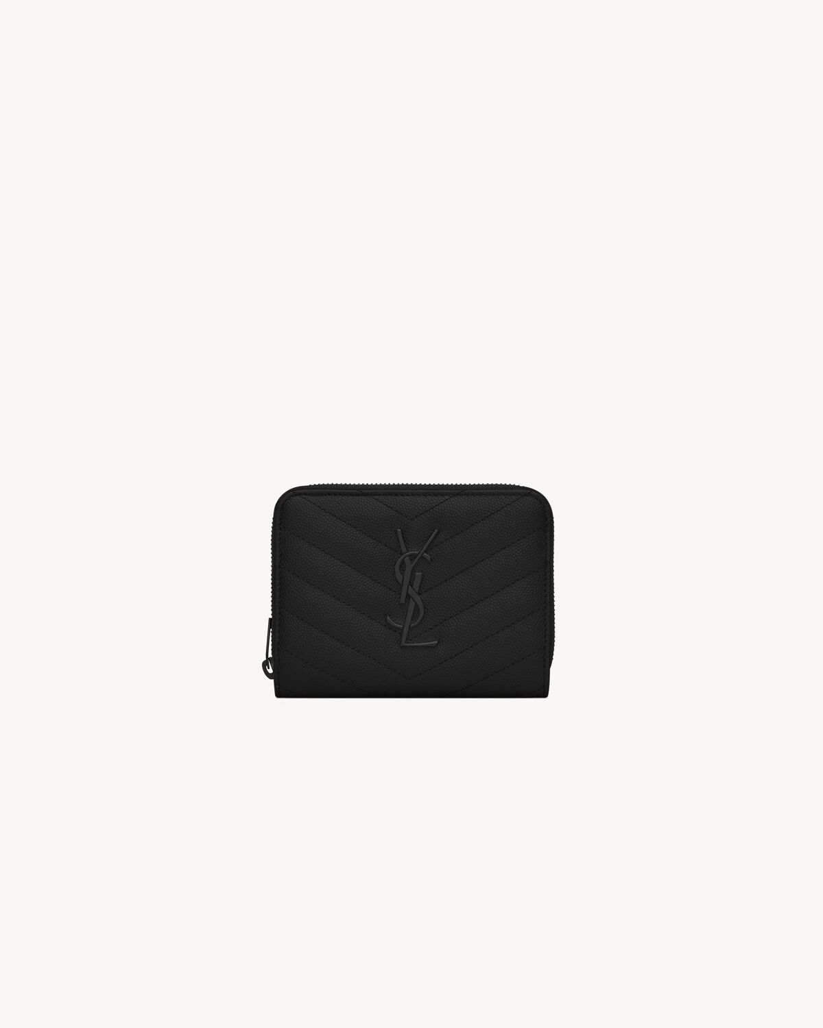 CASSANDRE MATELASSE Lederportemonnaie fur Kreditkarten mit Grain de Poudre Pragung Saint Laurent YSL