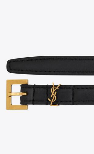 cassandre extra thin belt in smooth leather