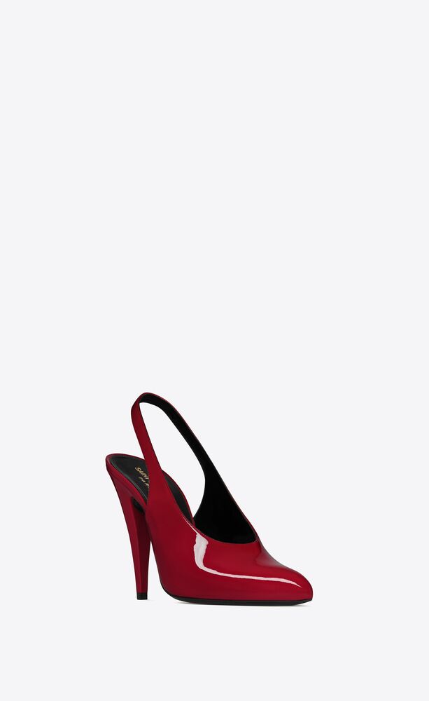 venus slingback pumps in patent leather