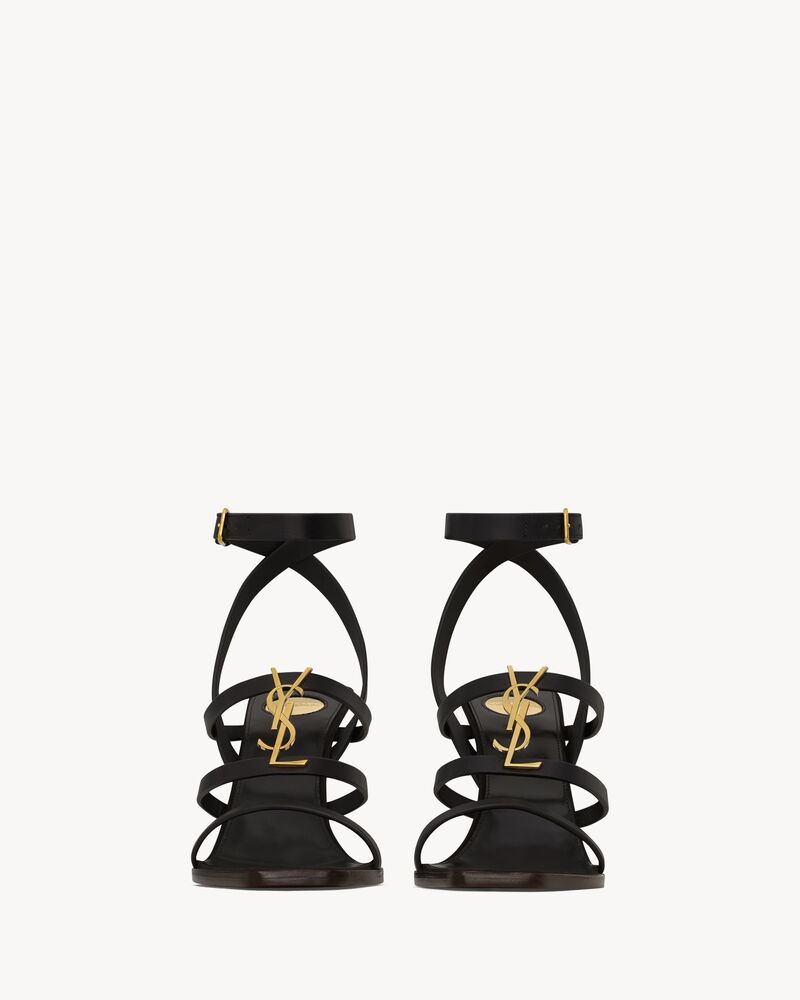 CASSANDRA wedges in smooth leather