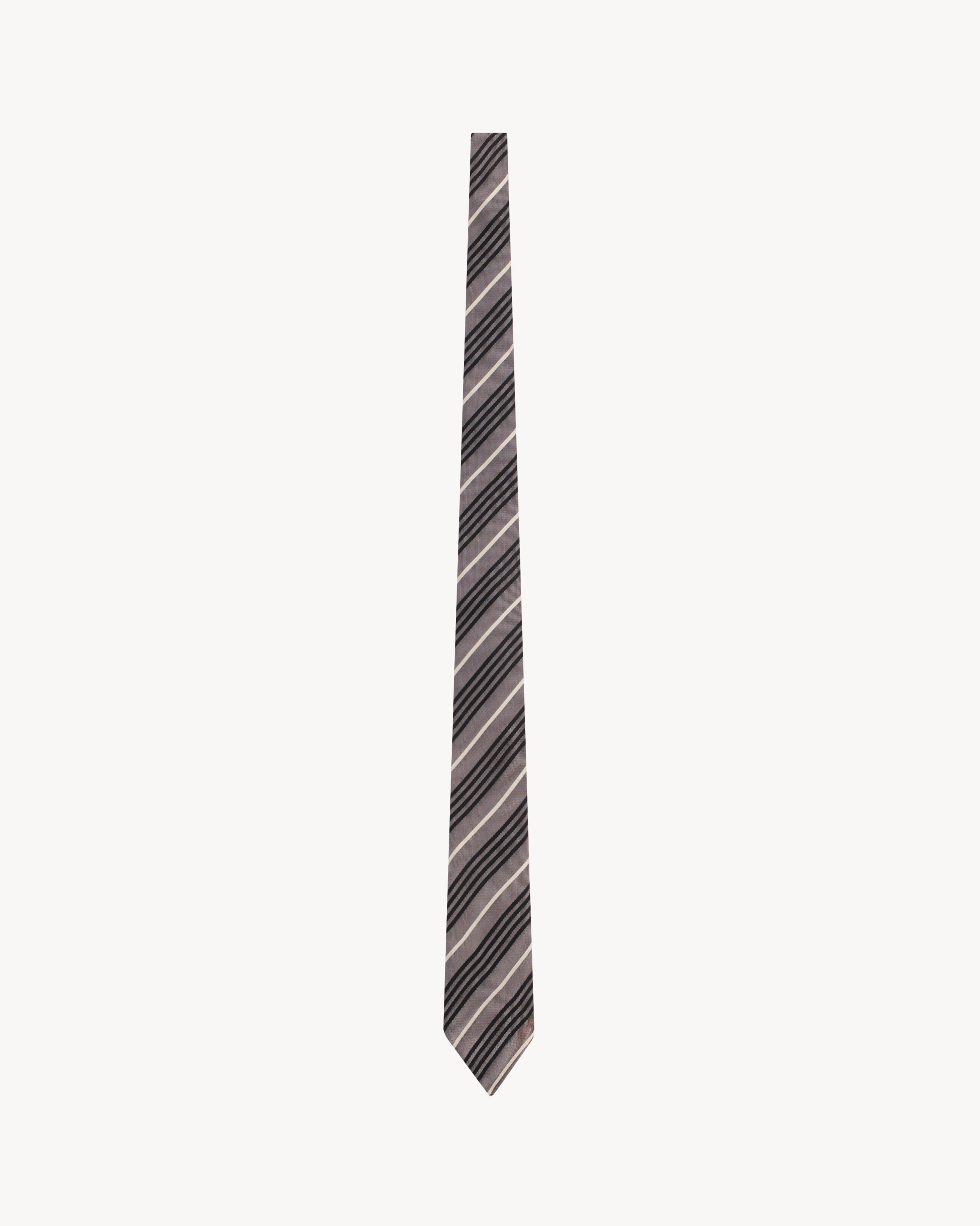 STRIPED WIDE TIE IN SILK