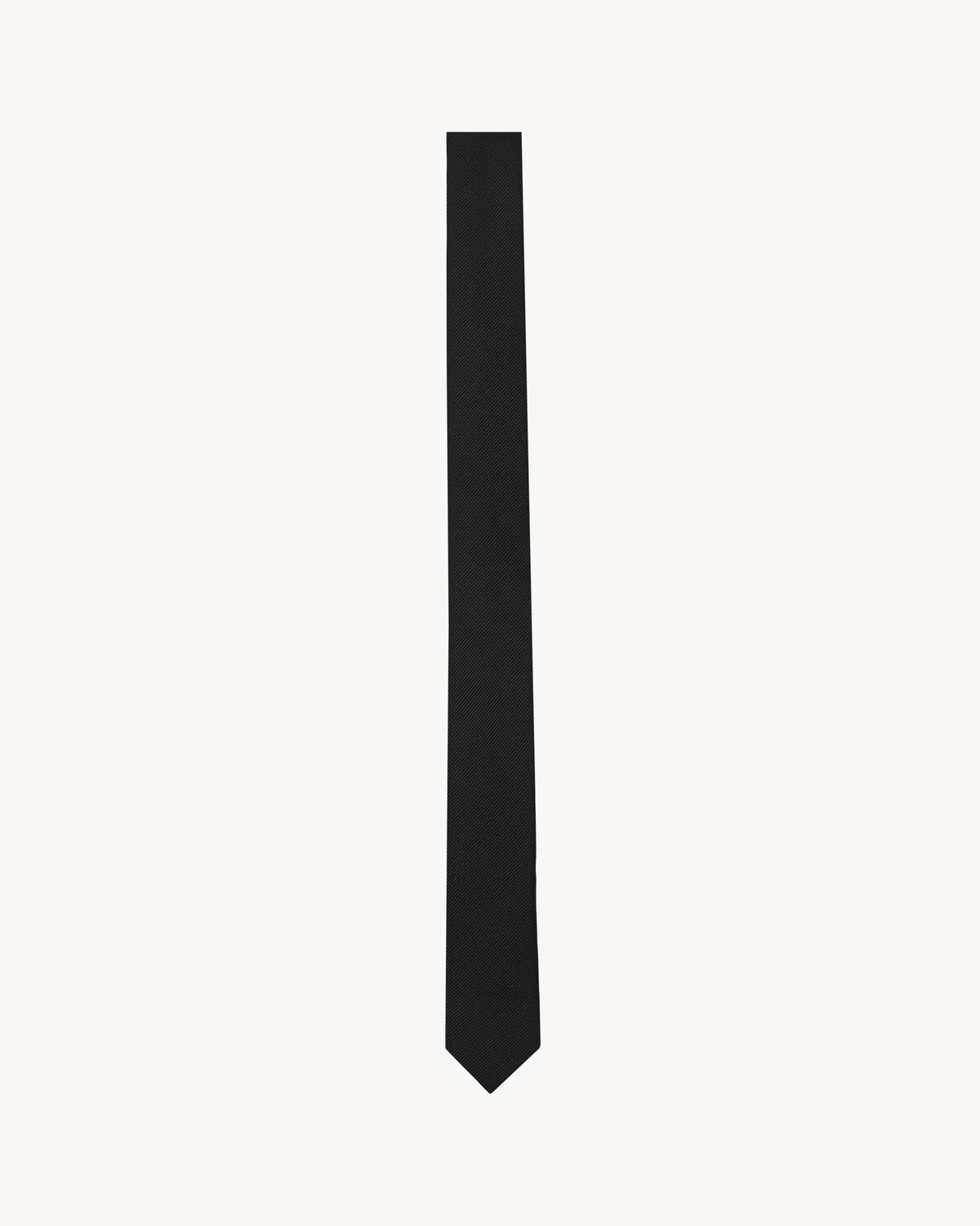 signature evening skinny tie in black silk grosgrain