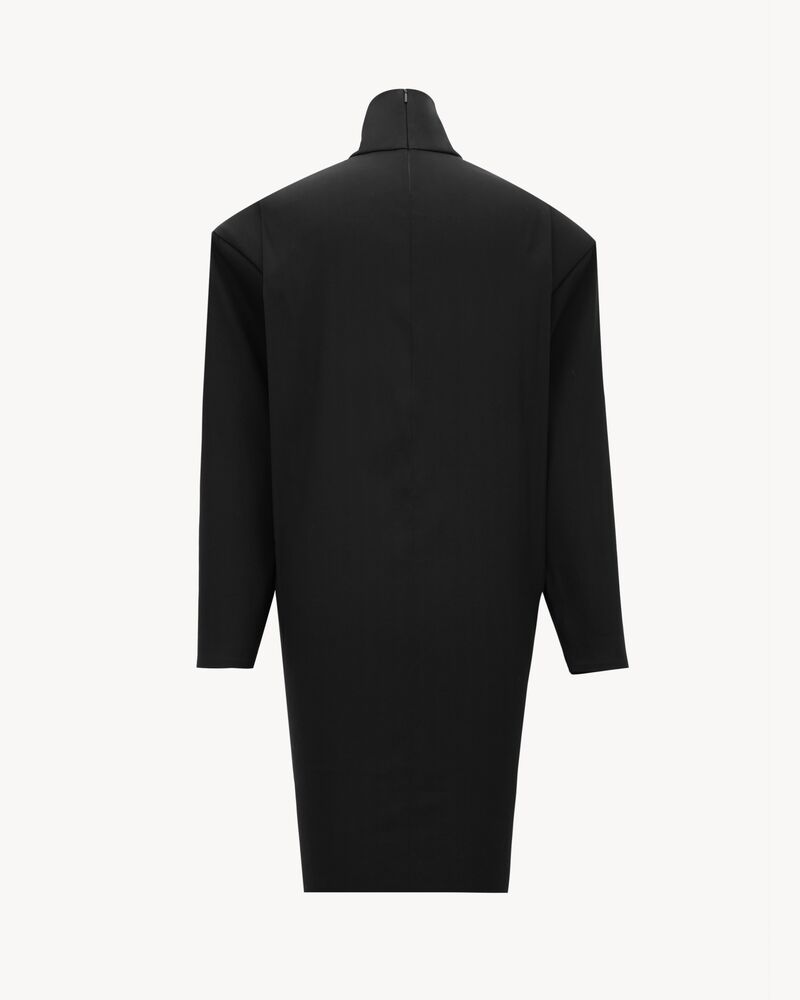 boxy dress in stretch silk