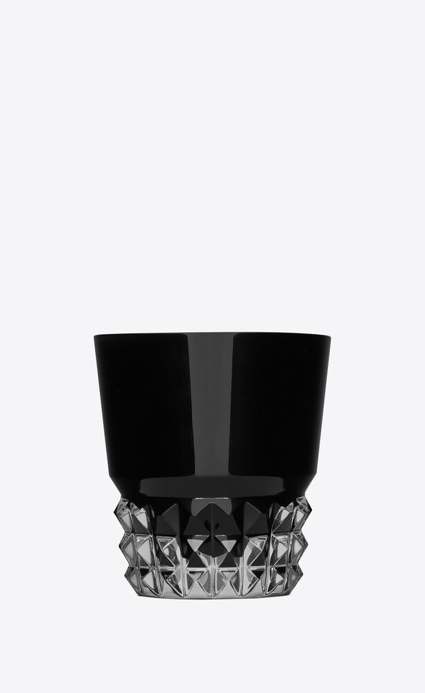 baccarat louxor glasses in black crystal
