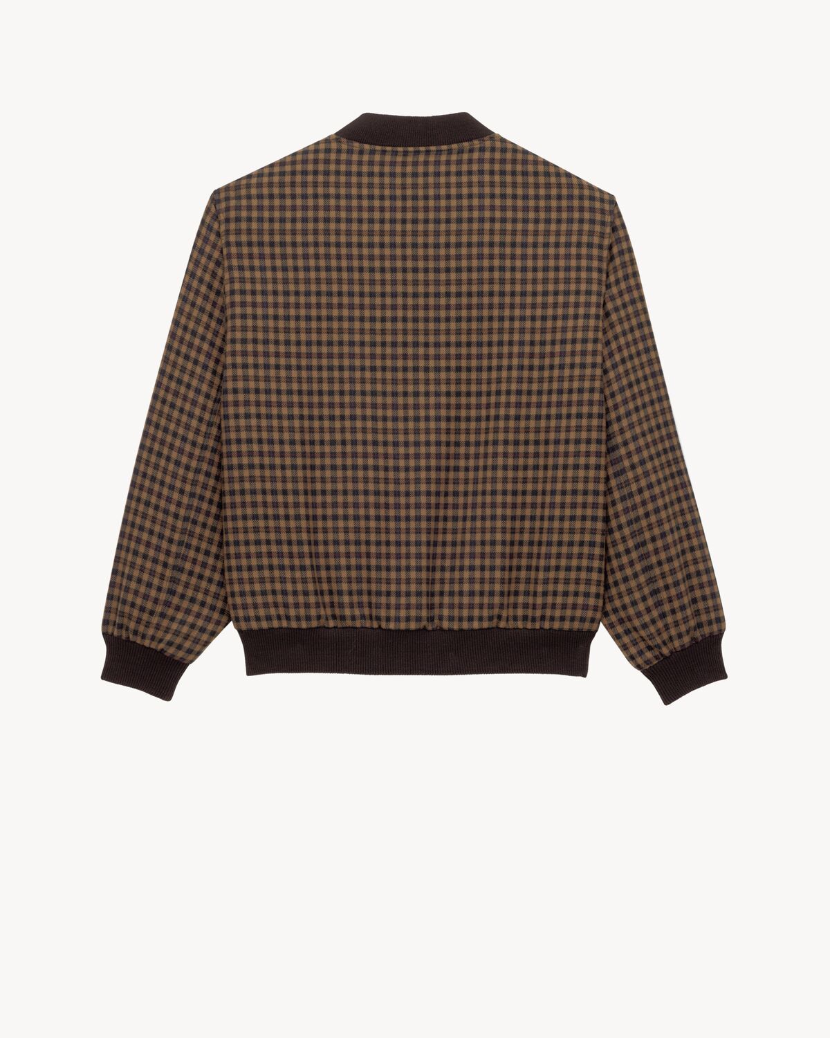 cassandre bomber jacket in wool check