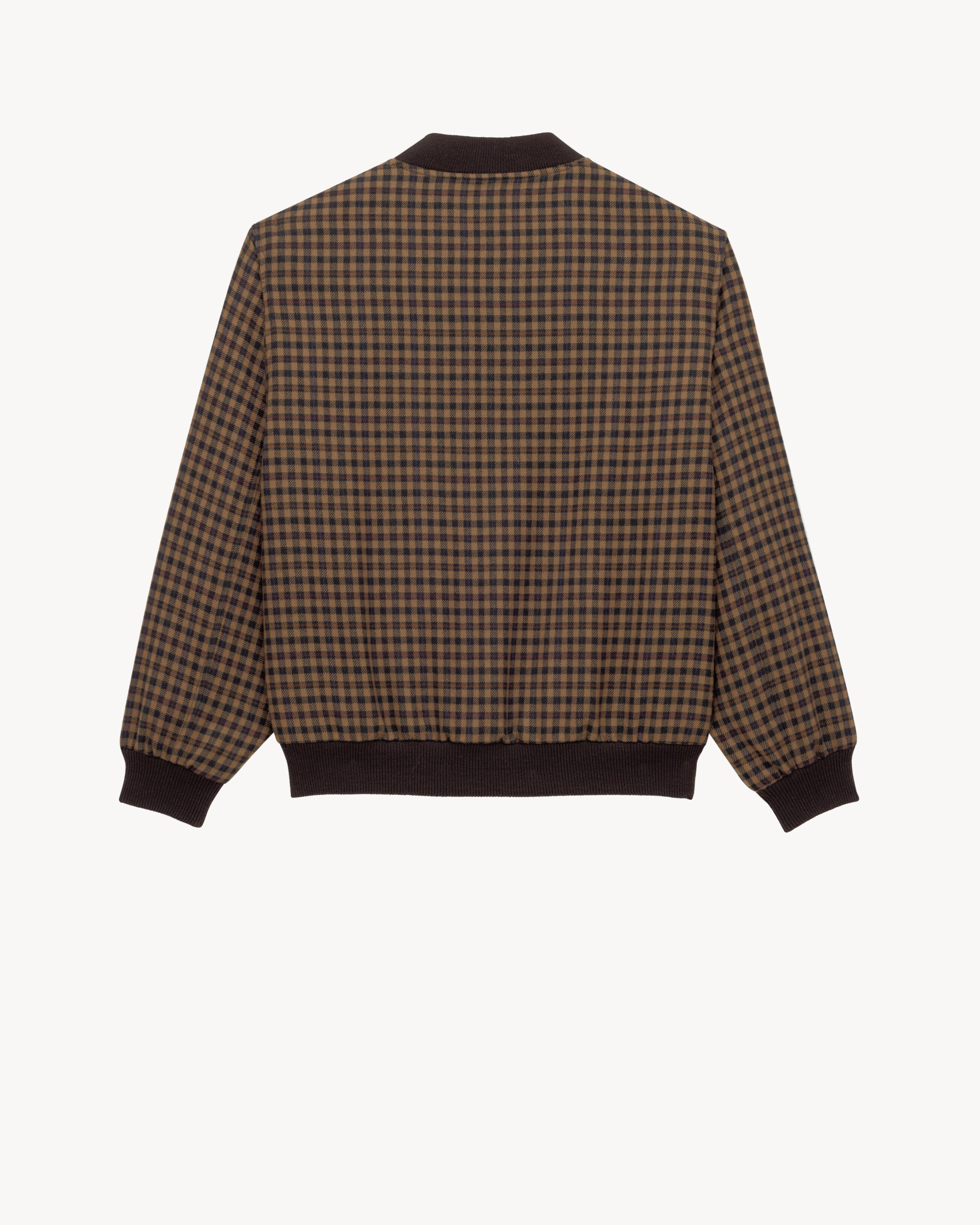 CASSANDRE bomber jacket in wool check