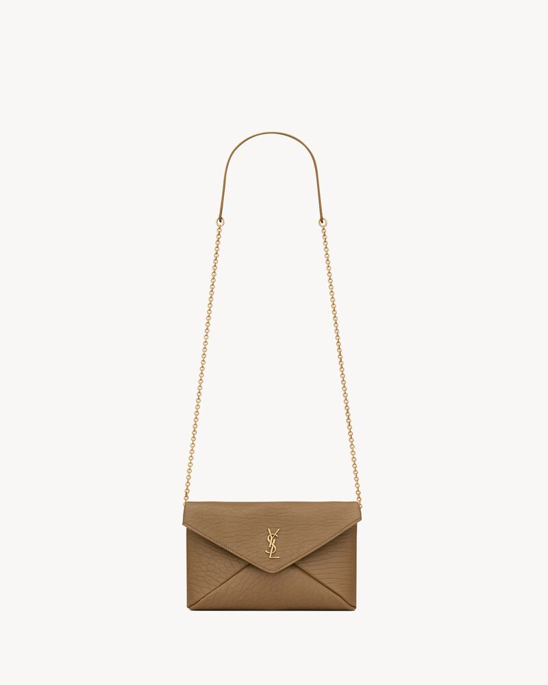 CASSANDRE chain clutch in lambskin