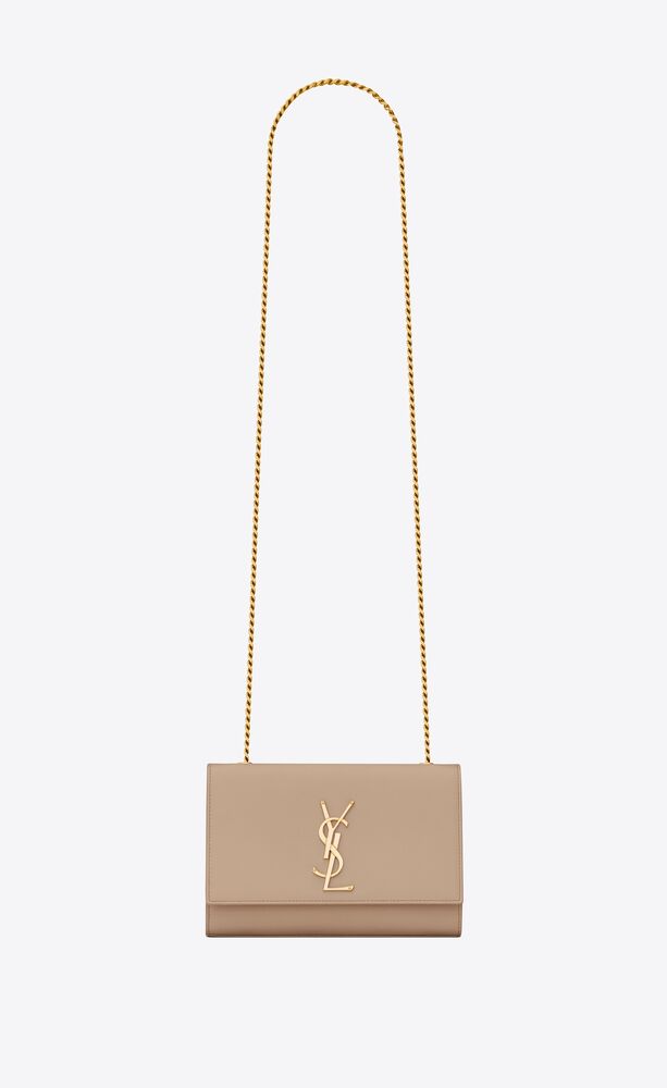 kate small chain bag in grain de poudre-embossed leather