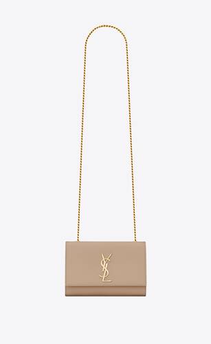 Saint Laurent Kate Small YSL Grain de Poudre Chain Shoulder Bag