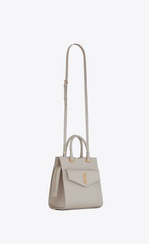 uptown medium tote in shiny smooth leather