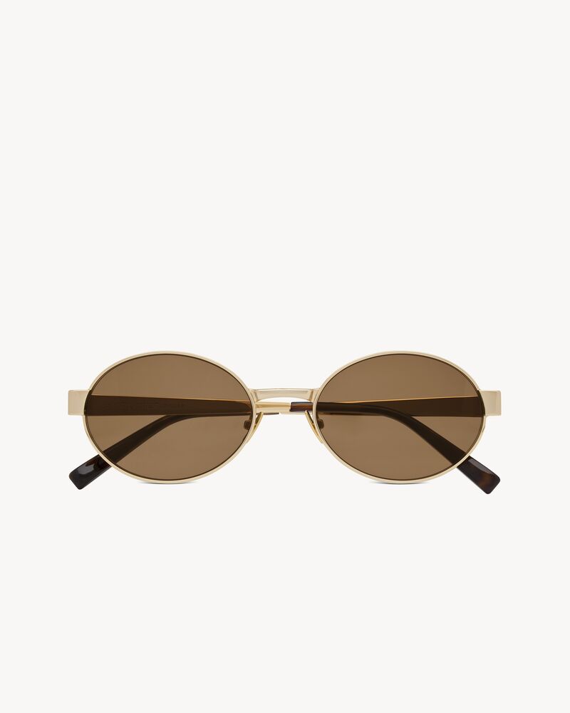 SAINT LAURENT ラウントフレムサンクラス 419691Y9956 2353 SUNSET medium IN SMOOTH LEATHER | Saint Laurent | YSL AT