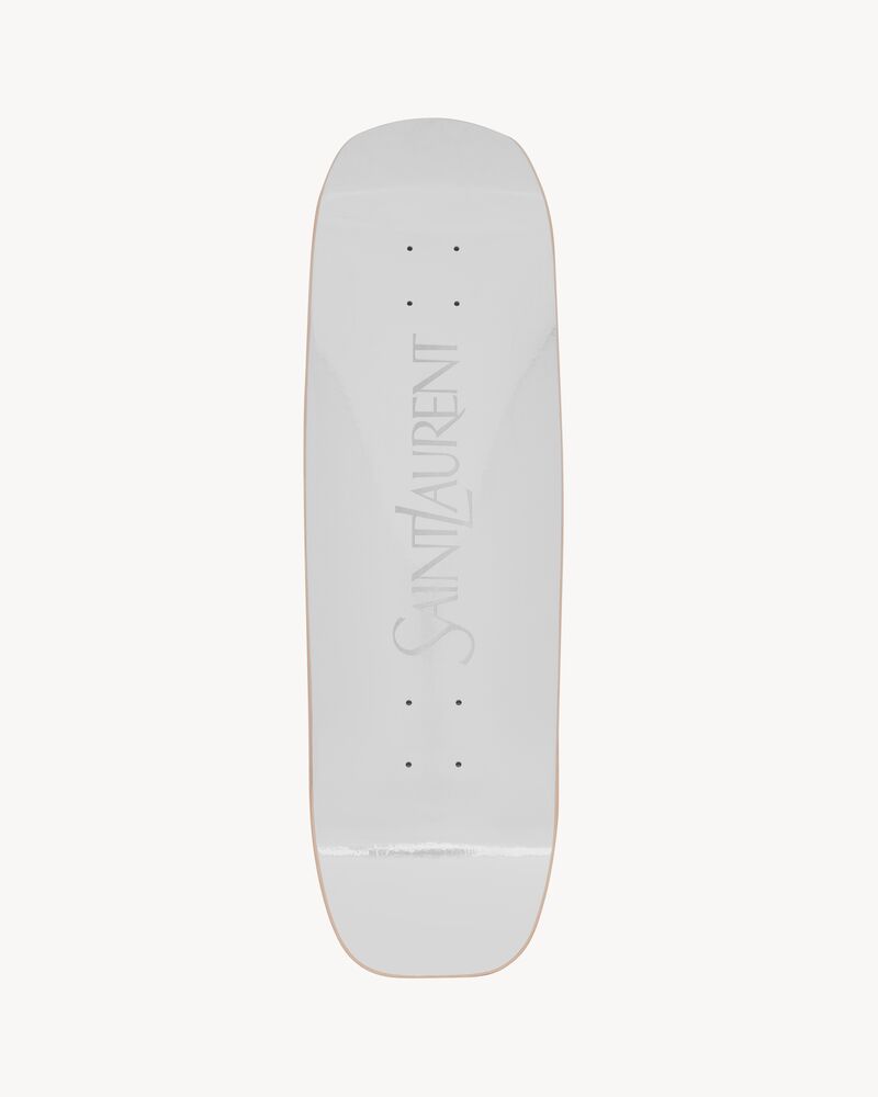 Saint Laurent Chrome Skateboard