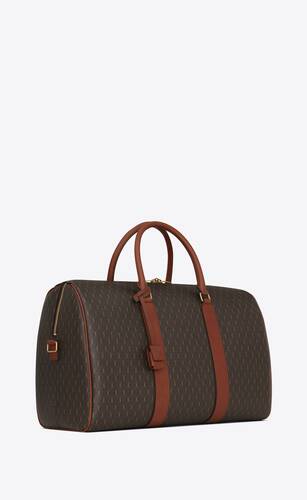 le monogramme 48h duffle in cassandre canvas and vegetable tanned leather