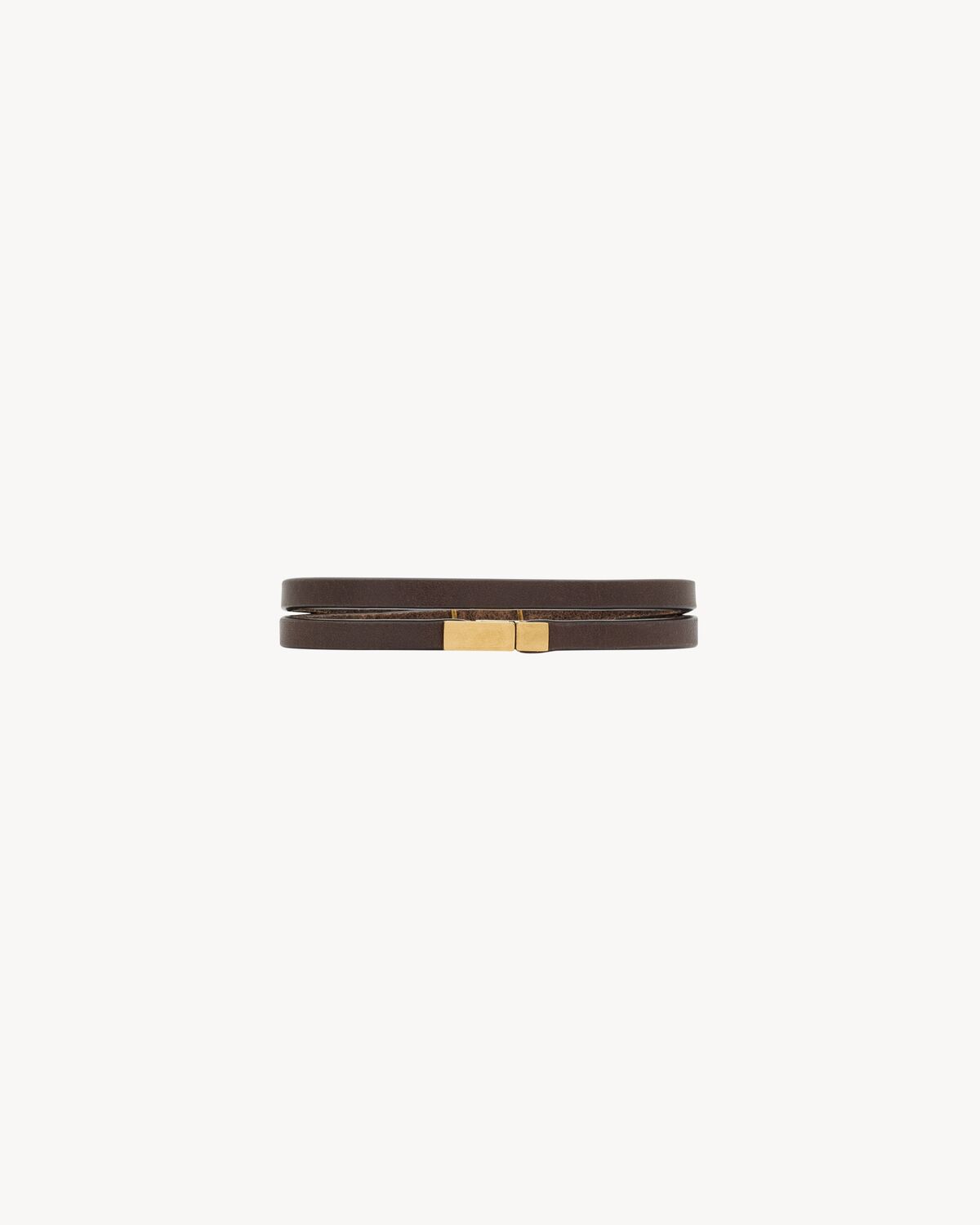 cassandre double-wrap bracelet in leather