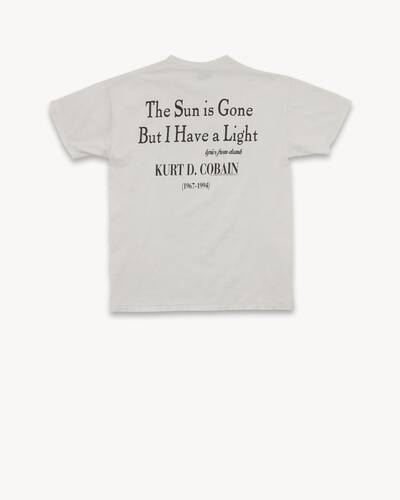 kurt d. cobain t-shirt in cotton