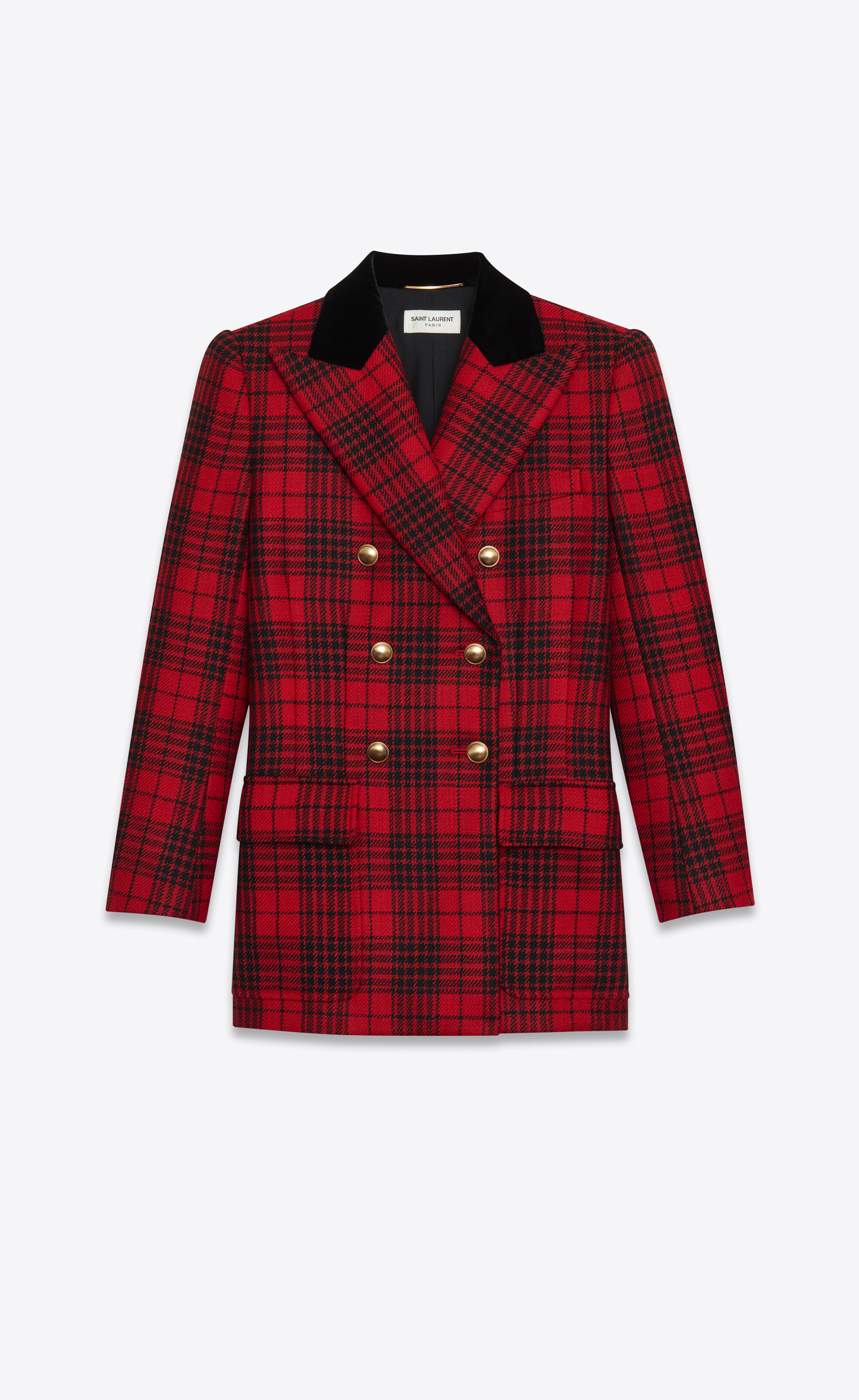 saint laurent tartan