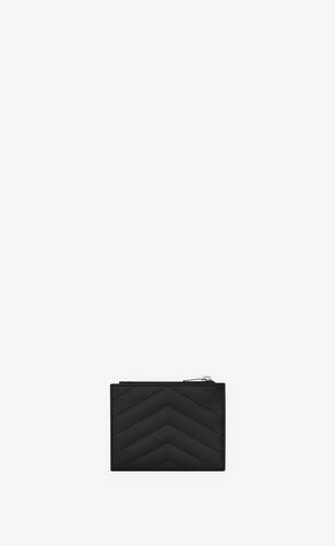 cassandre matelassé bi-fold wallet in grain de poudre embossed leather