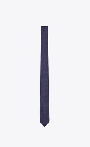 cravatta sottile monogram in jacquard di seta